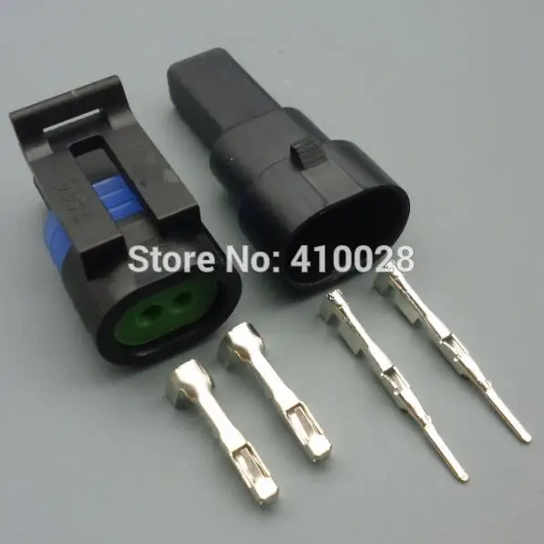 shhworldsea 5/30/100sets 1.5mm 2pin 2p kit male female auto waterproof connector 12162193 12162195