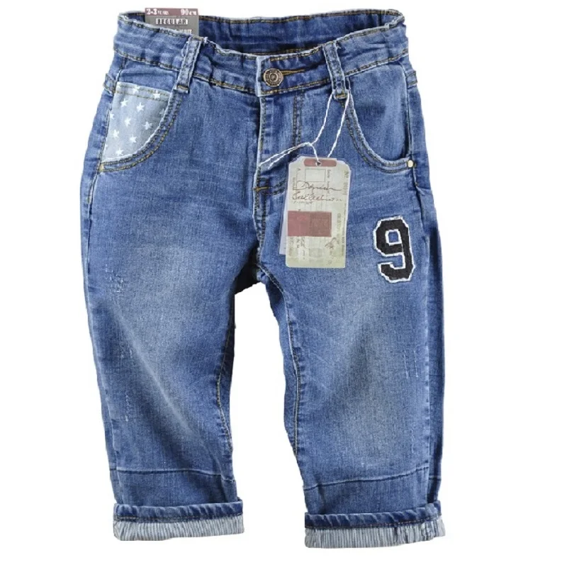 Hooyi Girls Jeans Children Denim Pants Kids Jeans Boys Jean Pants bebe Trousers 2 3 4 5 6 7 8 Years