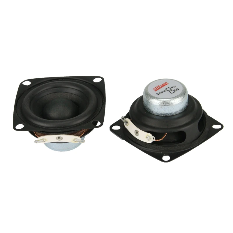 GHXAPM 2PC 2 inch 4OHM 12W Full Range Speakers Magnetic High-power Alto Treble Vocal Sound Desktop PC Speaker DIY