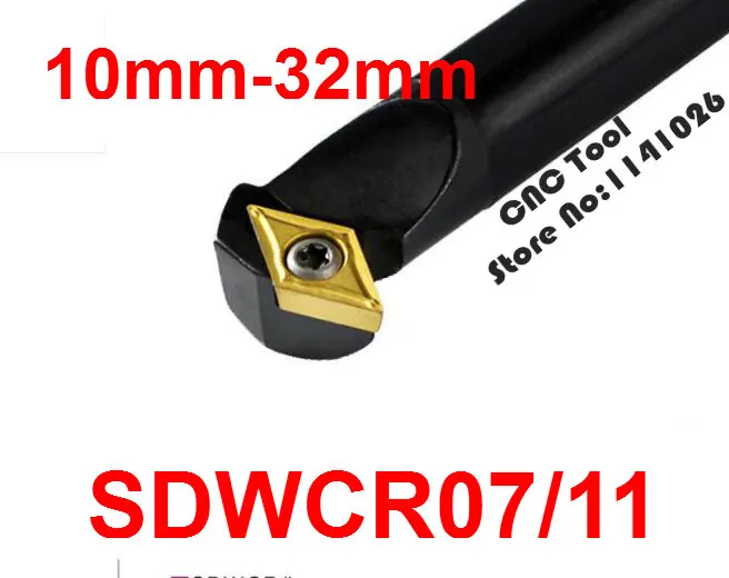 1 stücke 10mm 12mm 16mm 20mm 25mm 32mm S12M-SDWCR07 S16Q-SDWCR11 SDWCR07 SDWCR11 SDWCL07/ 11 rechts/Links Hand CNC Drehmaschine werkzeuge