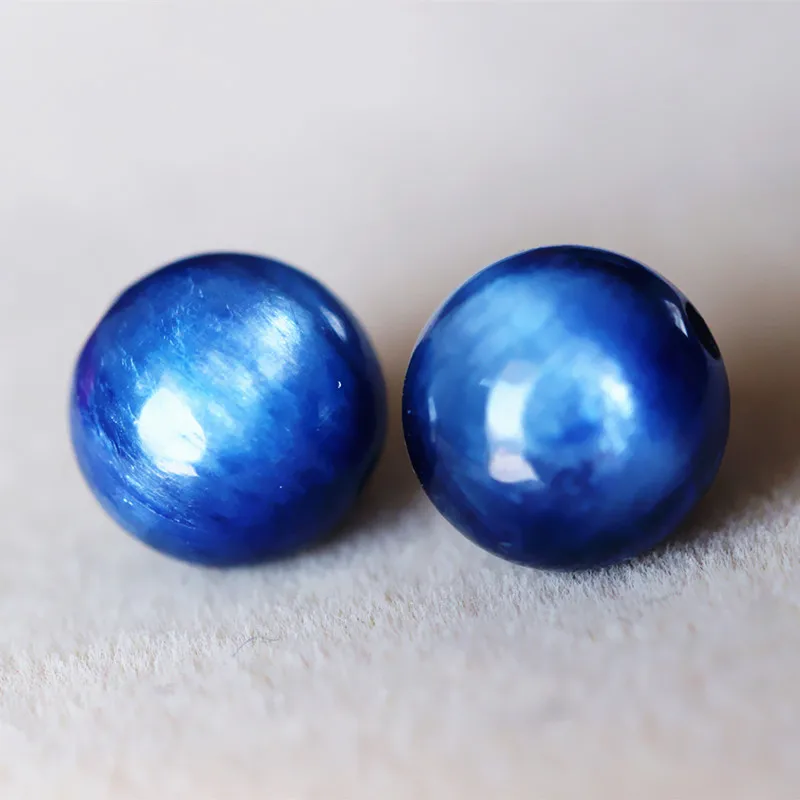 one PIECE loose beads BLUE KYANITE round 6/8/10/12/14/16/18/20MM full hole for DIY jewelry making FPPJ wholesale beads nature