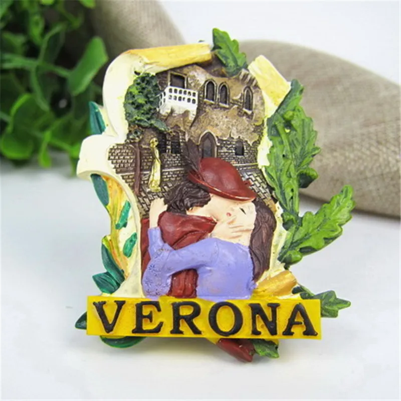 

Italy Fridge Magnet Souvenir Gifts Verona Hometown of Romeo and Juliet Refrigerator Magnetic Sticker World Travel