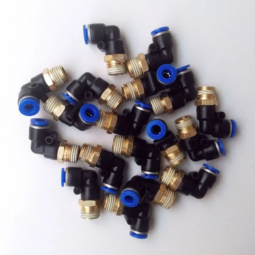 10pcs/lot  Pneumatic Fittings L type 6mm-1/4'' Pipe Fitting PL6-2