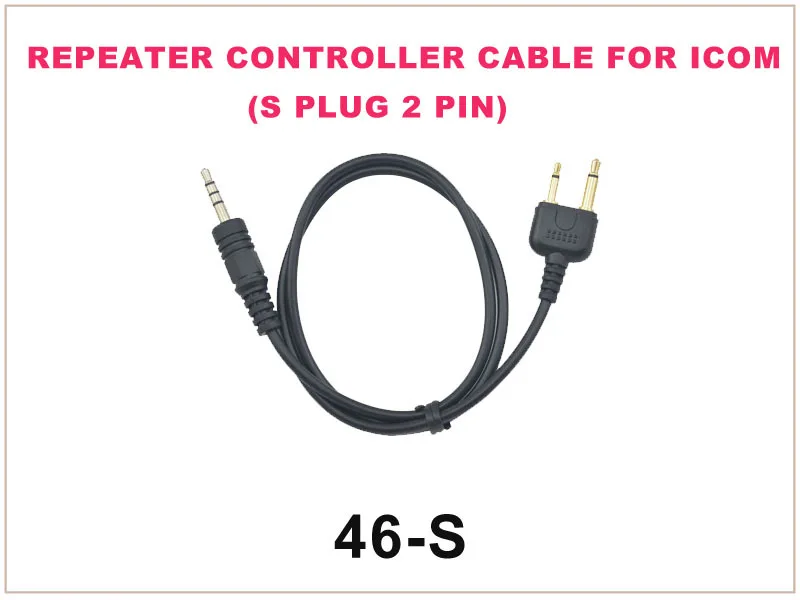 

46-S Repeater Controller cable FOR ICOM (S plug 2pin)