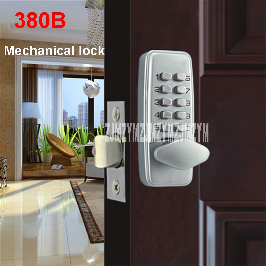 

380B mechanical keyless digital keypad code locker Home entrance safety lock stainless steel Material 35-50mm door thickness