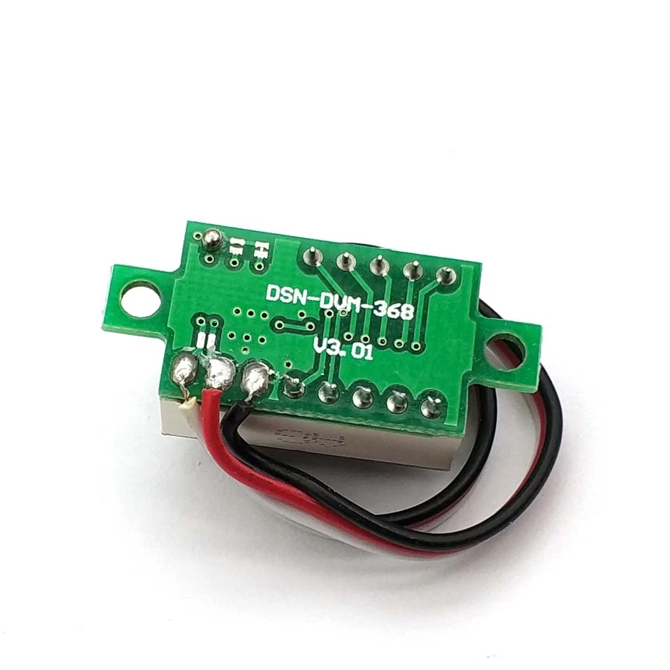 0.36 بوصة صغيرة شاشة الكريستال السائل الفولتميتر مقياس التيار الكهربائي الفولتيميترو أمبير الرقمية تيار مستمر 2.5-30 فولت LED الفولتميتر الرقمي الصغير مقياس التيار الكهربائي