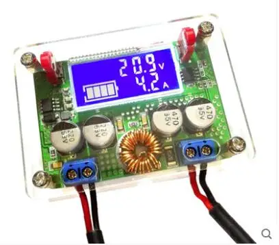 

7A DC DC 60V adjustable voltage regulator digital control power module LCD screen voltage ammeter double display