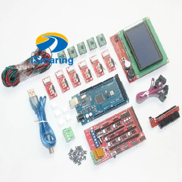 

Official iSmaring 3D Printer Kit for Arduino Mega 2560 R3 + RAMPS 1.4 Controller + LCD 12864 + 6 Limit Switch Endstop + 5 A4988