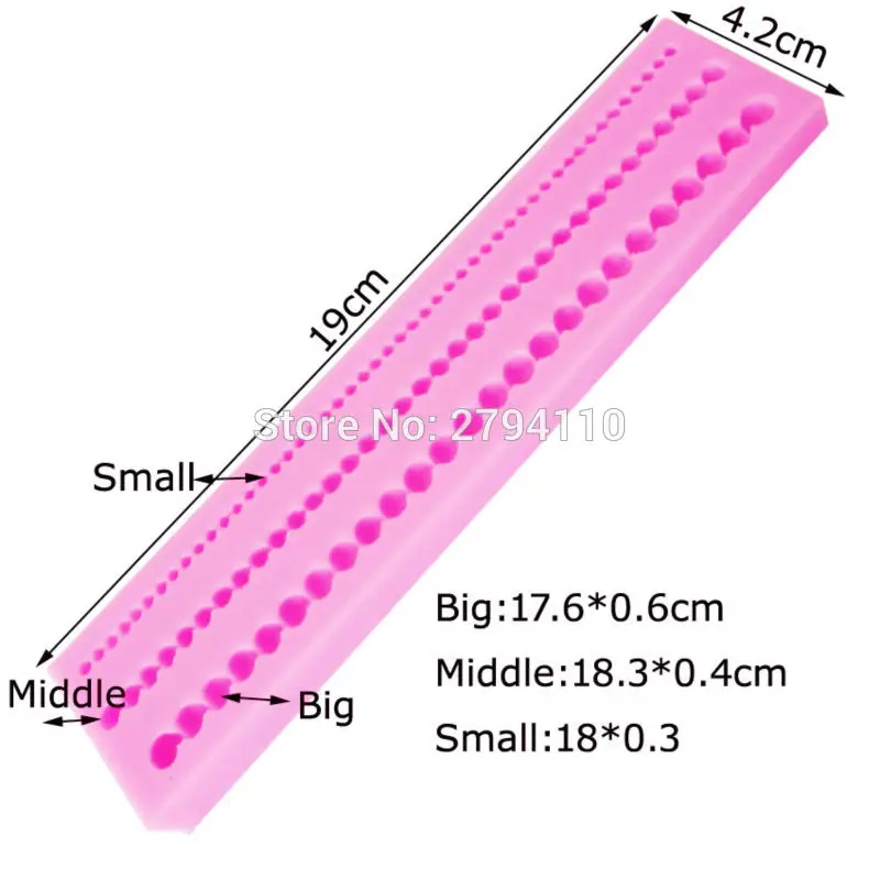 Pearls Silicone Sugarcraft Mold Resin Tools Cupcake Baking Mould Fondant Cake Decorating Tools M501