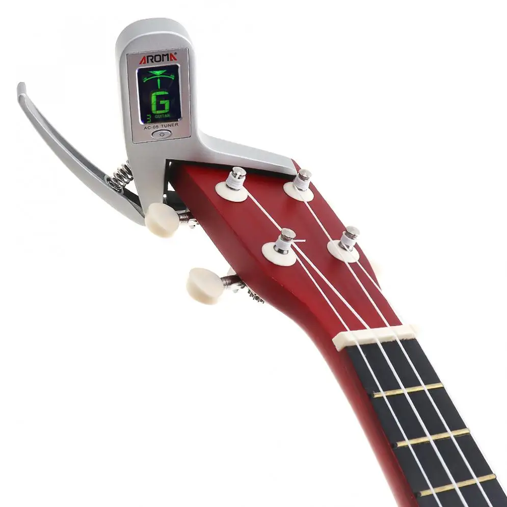 Multifunctional Guitar Tuner Capo 2 IN 1 Professional Smart Combination of Metal Capo + Automatic Tuner Musical Instrument