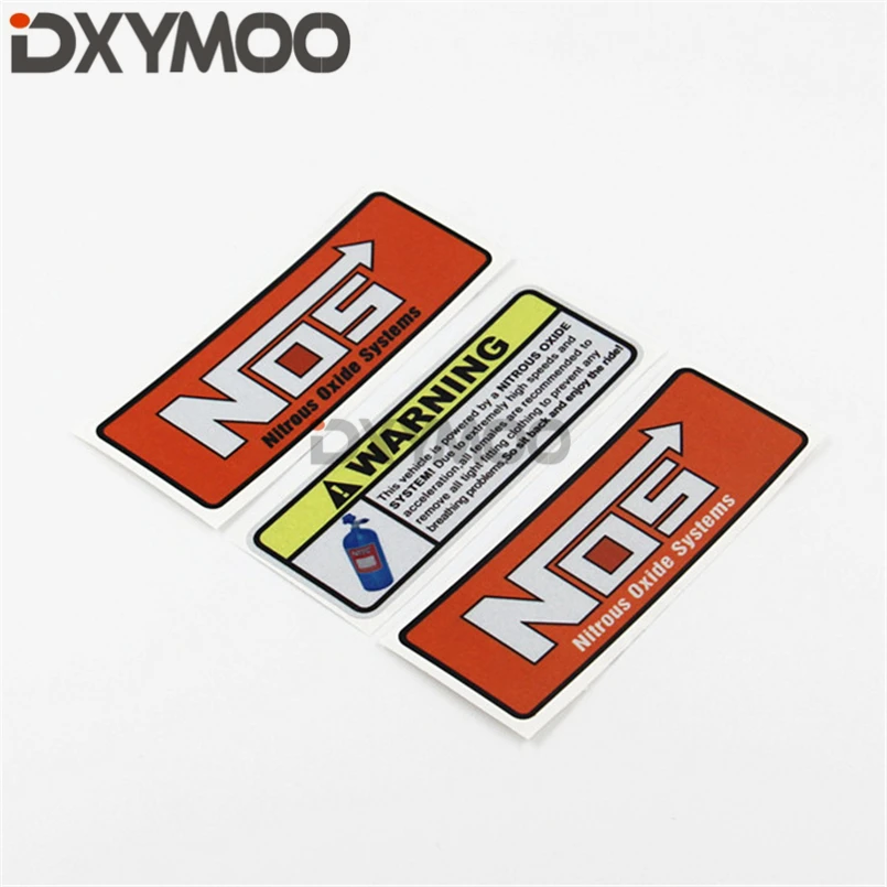 Motorcycle Motocross Bike Phone Auto Window Body Stickers Car Styling Decal for NOS Warning NITROUS OXIDE SYSTEM