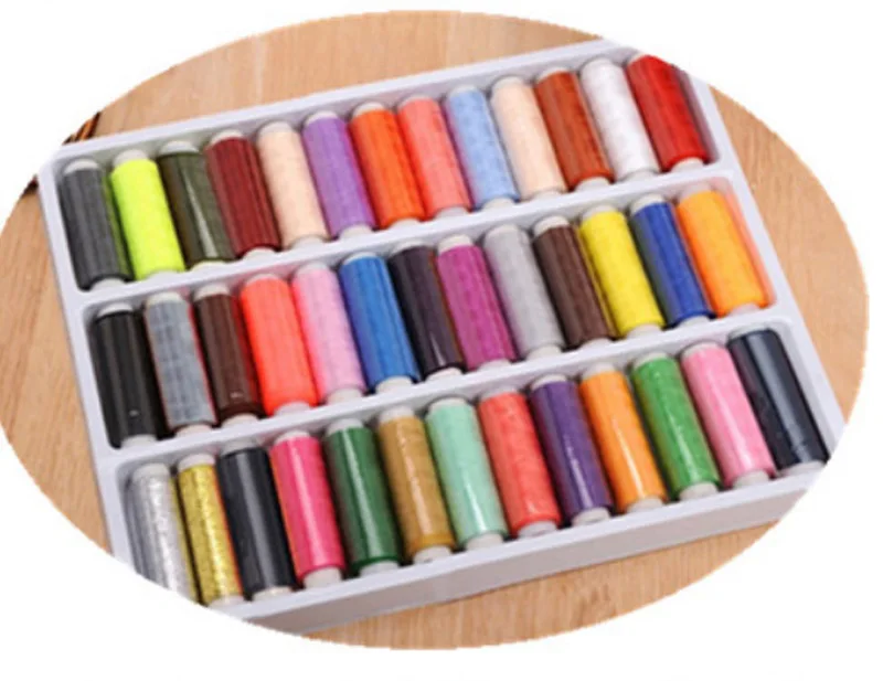 125meter roll 39 rolls/lot mixed color choices 40/2 sewing thread polyester sew machine threads accessories