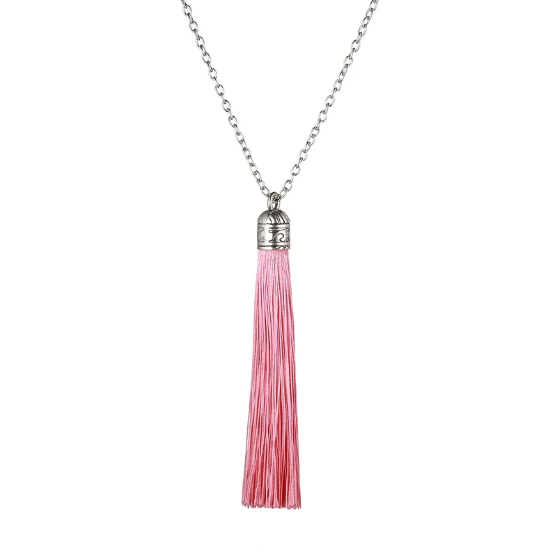 Boho Tassel Pendants Necklaces For Women Ethnic Vintage Statement Fringe Bohemian Long Necklace Collier Chain Fashion Jewelry