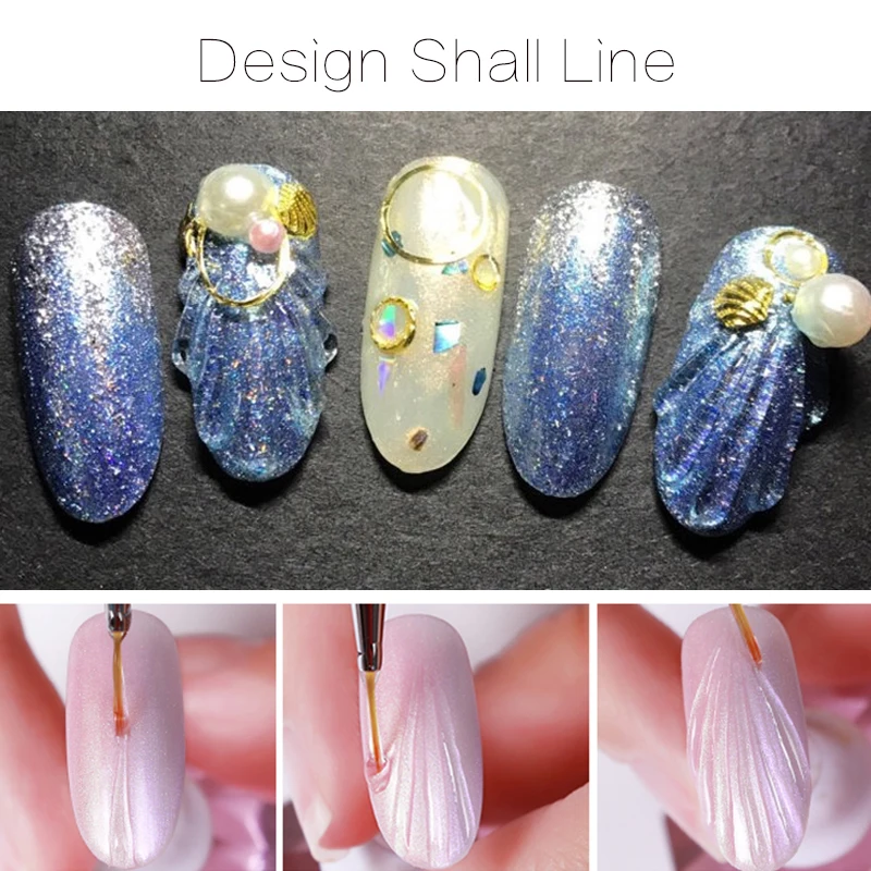 MSHARE Top coat 3D UV LED para uñas, sin limpieza, sin capa pegajosa, gota de agua, 50ml 4