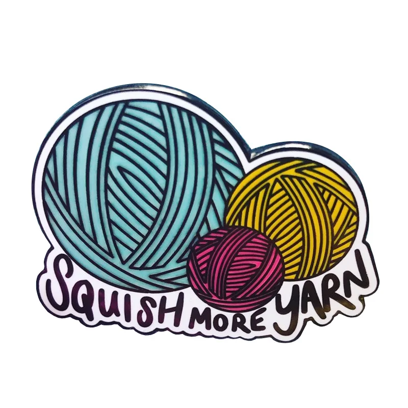 Knitters Flair Yarn Crochet Get Hooked Pin