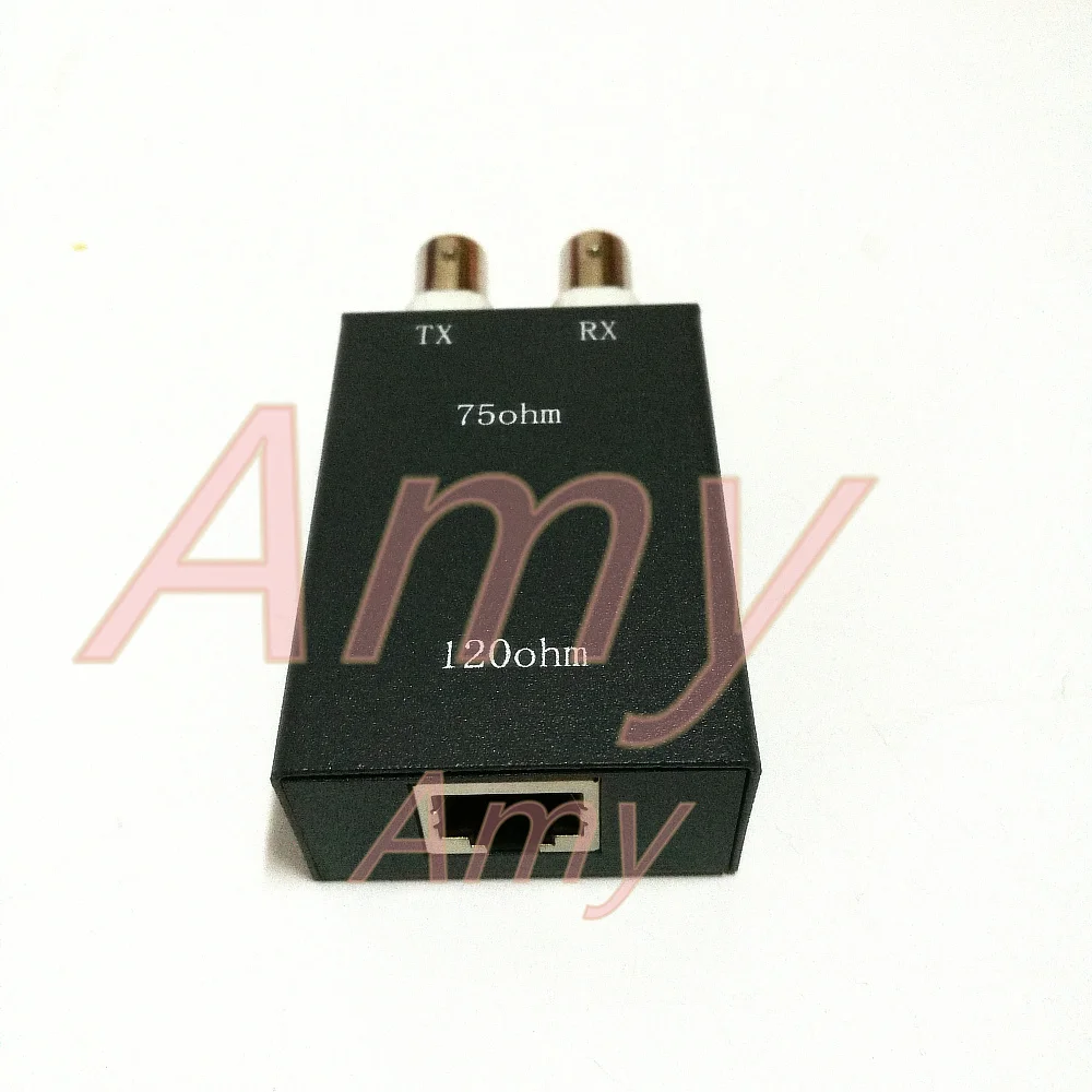 

BNC to RJ45 transmitter, E1 converter, balance to unbalance, 75 ohm to 120 ohm impedance, G703 coaxial
