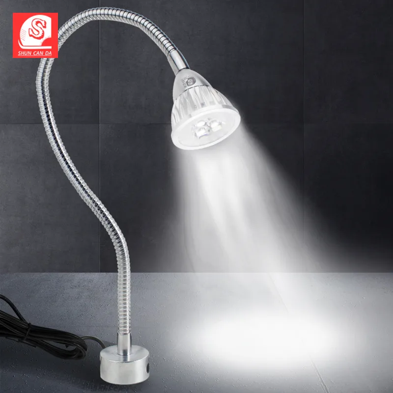 led desk lamp with clamp bedside Reading book Light 3w Table Lamp Flexible hose Night Lighting for bedroom living room