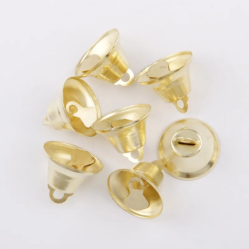 Wholesale  5 Sizes Christmas Golden Bell as Party or Christmas Tree Decorations Christmas Gifts and Decorations