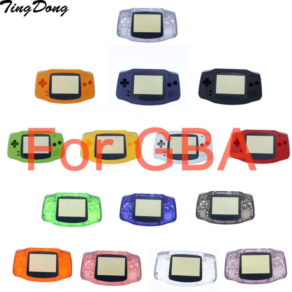 Housing Shell Case Cover+Screen Lens Protector +Stick Label for Gameboy Advance GBA Console