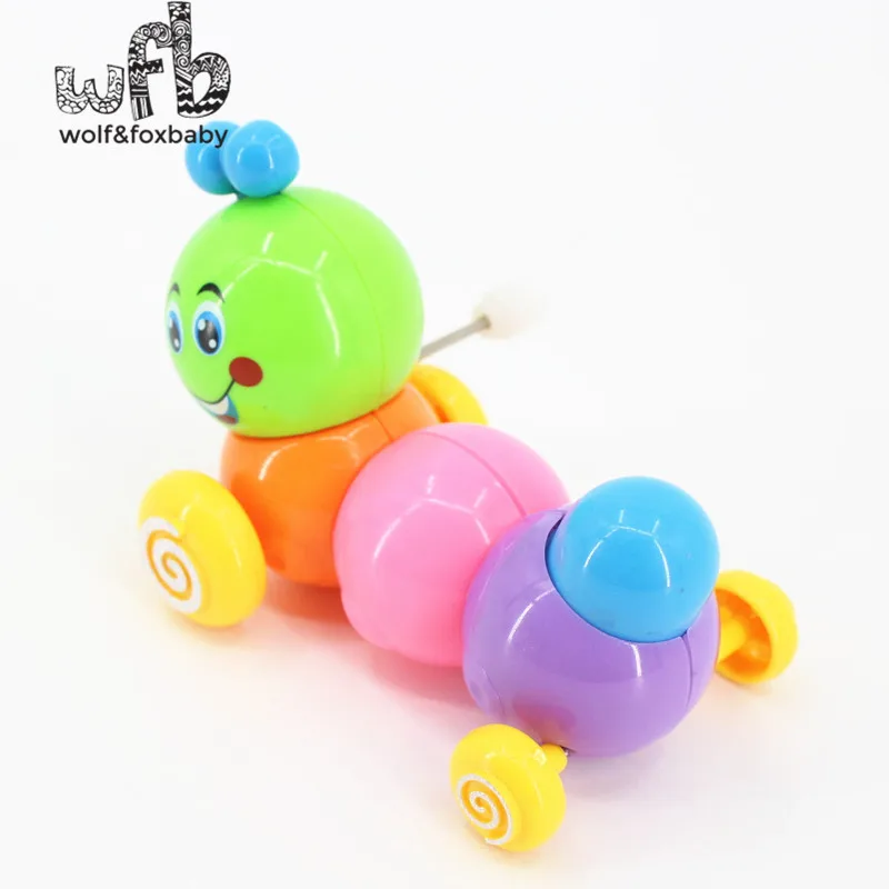 Retail Baby kids infants funny toys children wind-up toys,multicolor brightly rotate caterpillar new