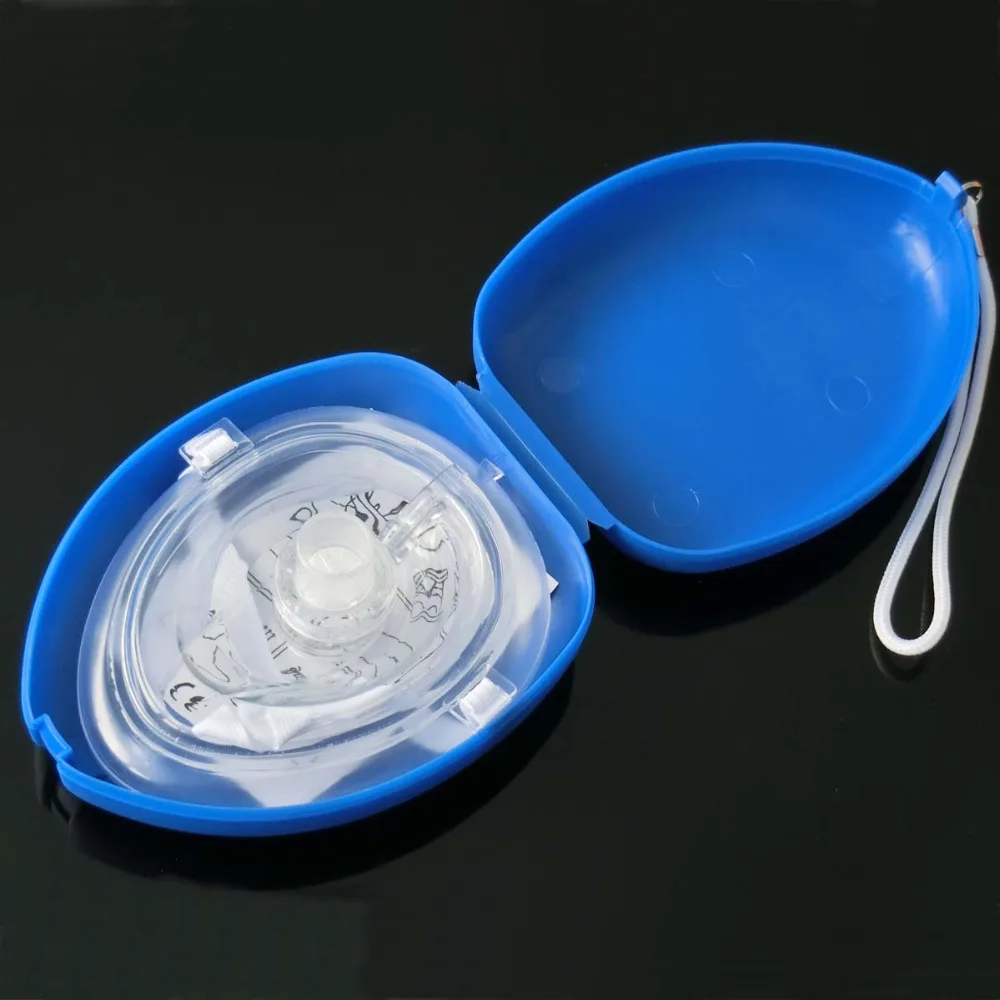 Mixed Color CPR Cardiopulmonary Resuscitation Emergency Face Mask Patients Expiration Protection Prevent Cross Infection