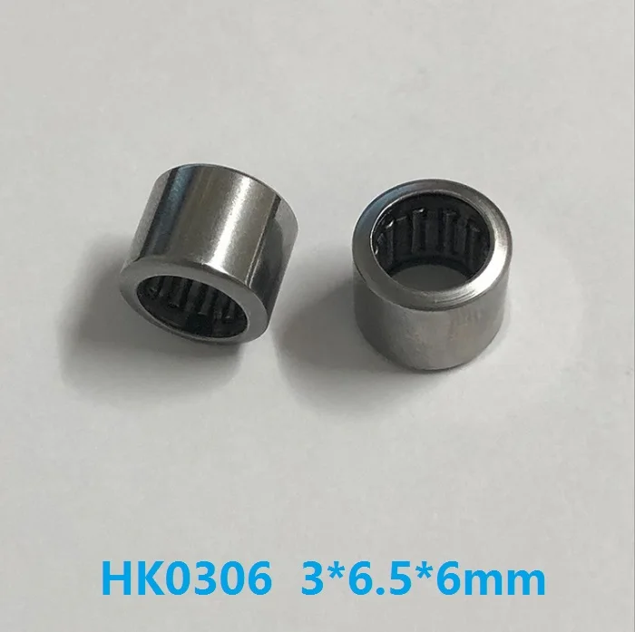 100pcs/lot HK0306 HK3*6.5*6 Drawn Cup Type Needle Roller Bearing 3x6.5x6 mm Miniature free shipping good quality