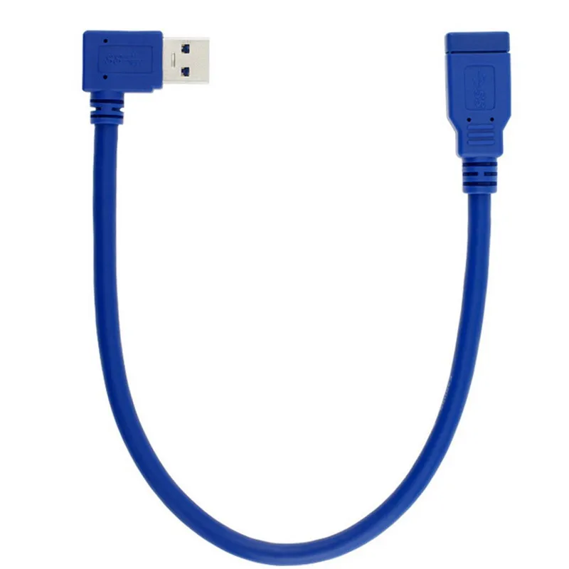 USB 3.0 Right Angle Male to Female Extension Cable for Apple Pro Macbook Retina Series, Computer Tablet PC TV DVD Player