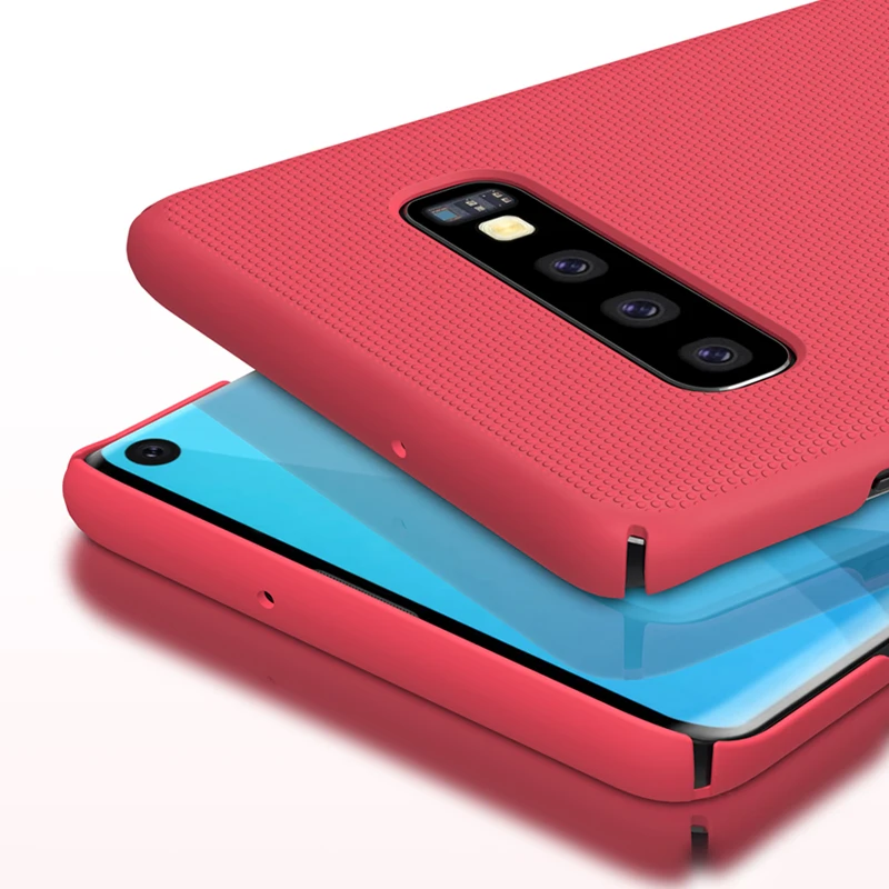 サムスンS10プラスケースnillkinフロストシールドケースpcハード裏表紙サムスンギャラクシーS20超5グラムS9プラスS10E S10 lite