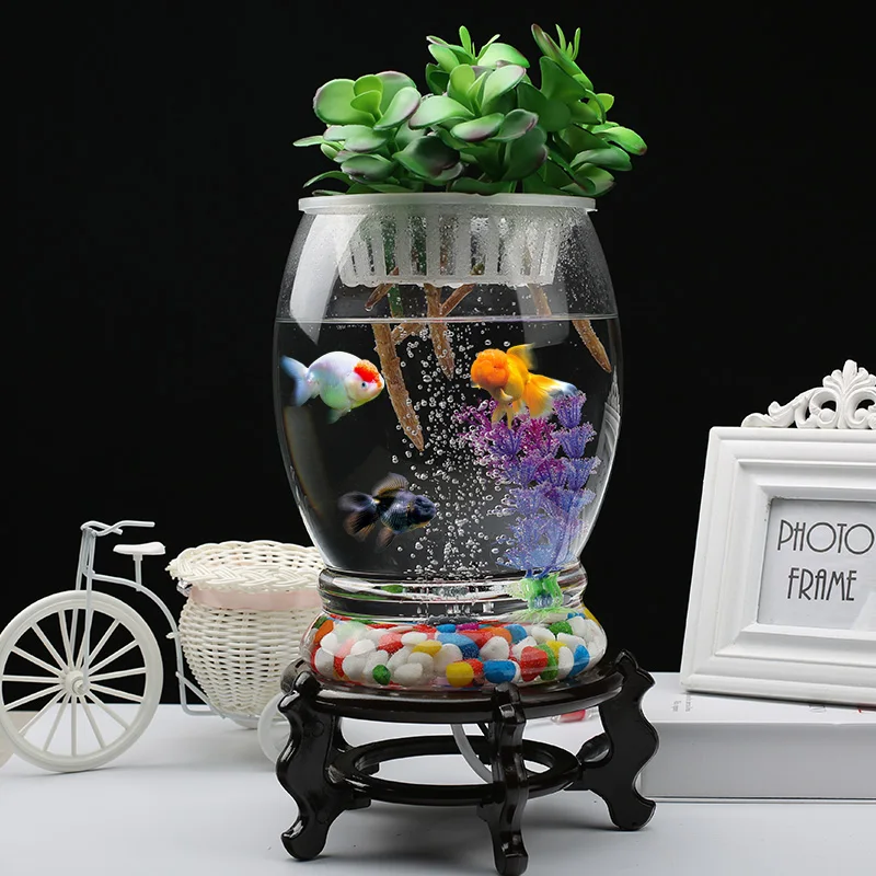 Pinsjar Glass Fish Tank Aquarium Aquatic Pet Supplies Pet Products Desktop Fish Tank for fish