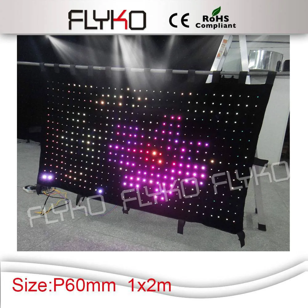 

Free shipping China led video curtain play full sexy movies