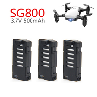 3pcs/set 3.7V 500mAh Drone Battery for SG800 LF606 D2 JD-16 S606 M9 M11 Rc Drone Quadcopter Spare Parts 3.7v 500mAh LiPo battery