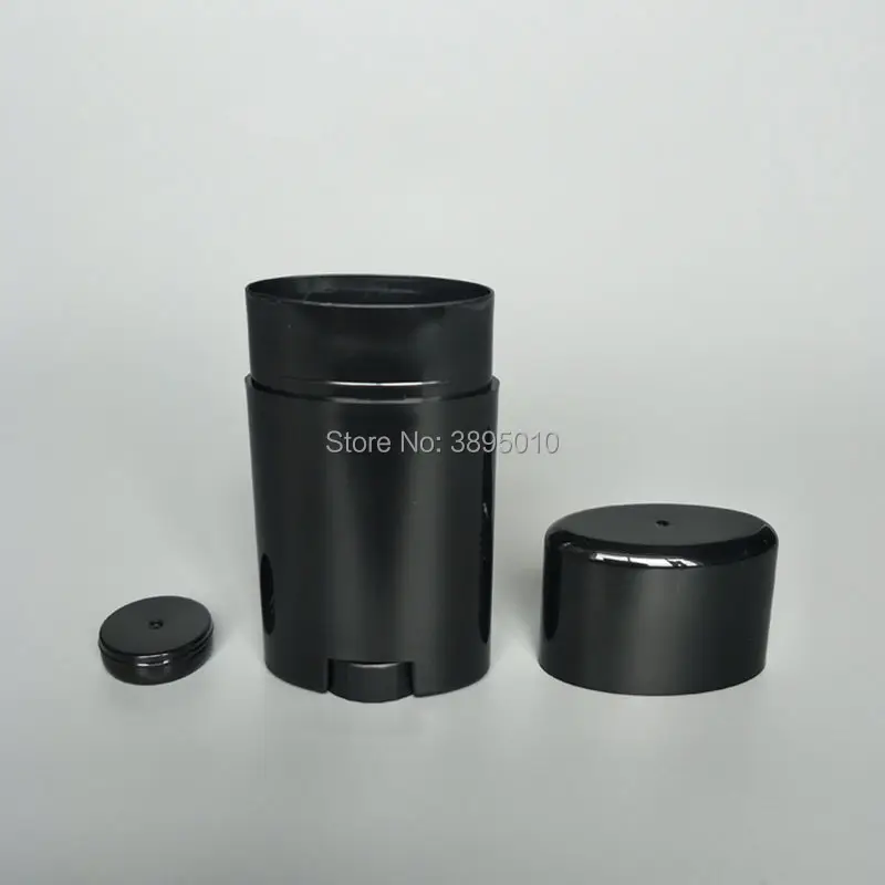 50g black Plastic Empty Lip Balm Tubes Deodorant Containers Clear Lipstick Fashion Lip Tubes F575