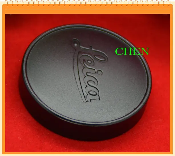 metal front Lens Cap/Cover protector Silver/Black for leica e39 M 39mm Summicron Summaron Tinra camera
