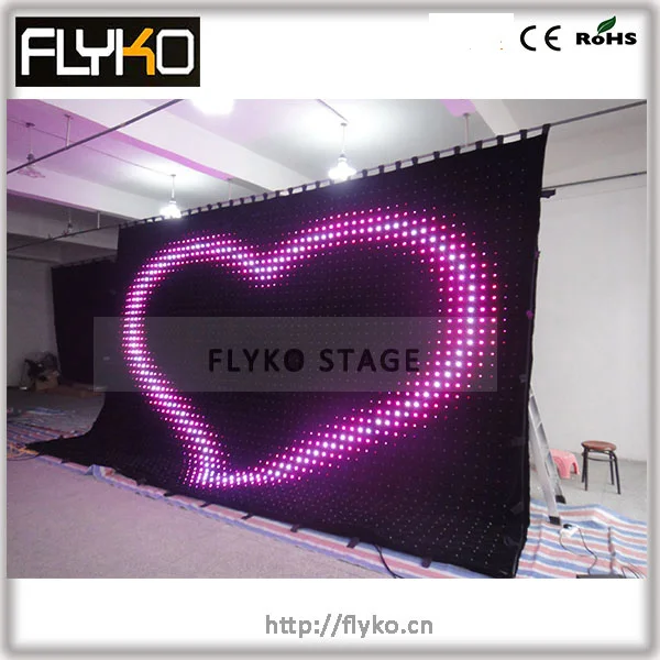 

news from china led stage curtain