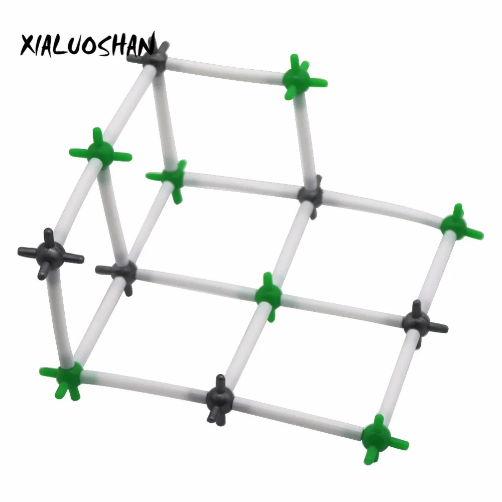 NaCl di Cristallo Modello Strutturale di Sodio Natrium Cloruro di 9 millimetri Modello di Struttura Molecolare Insegnante Strumenti Chimica