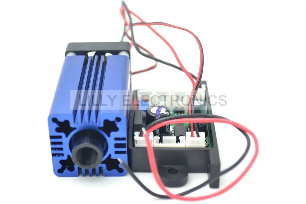 405nm 400 mW Violeta/Roxo Laser Dot Módulo 12 V + TTL + Fan Cooling-Working Longo