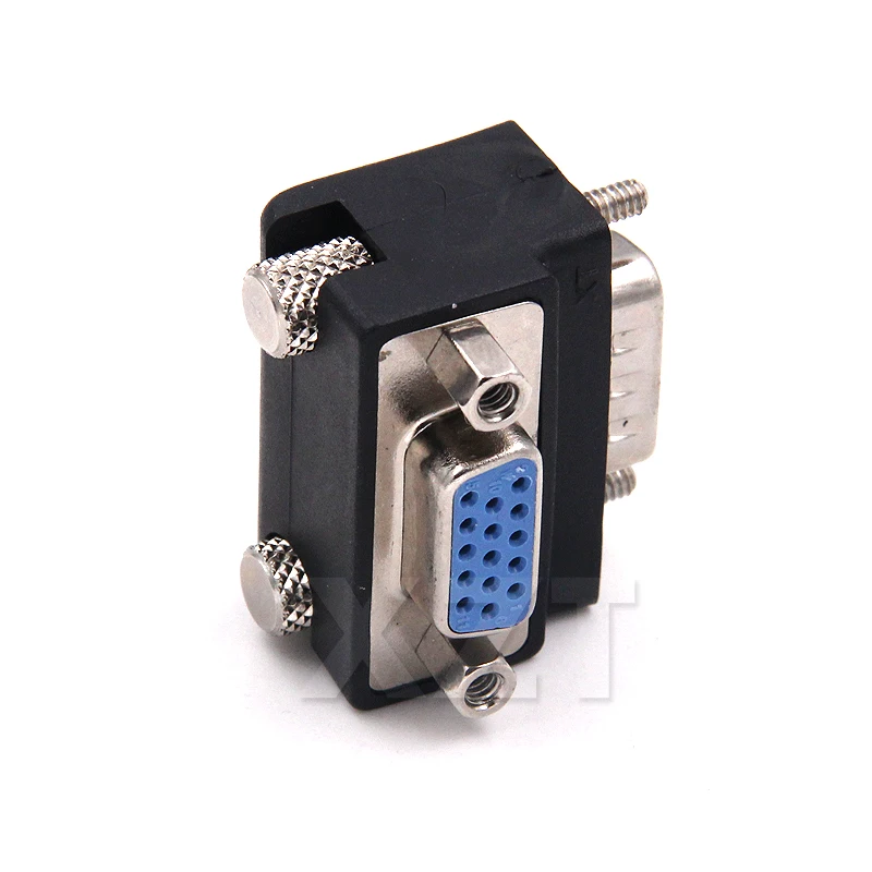 1pcs 90 Degree Down Right Angled VGA SVGA Male To VGA 15Pin Female Monitor Adapter for PC Laptop TV