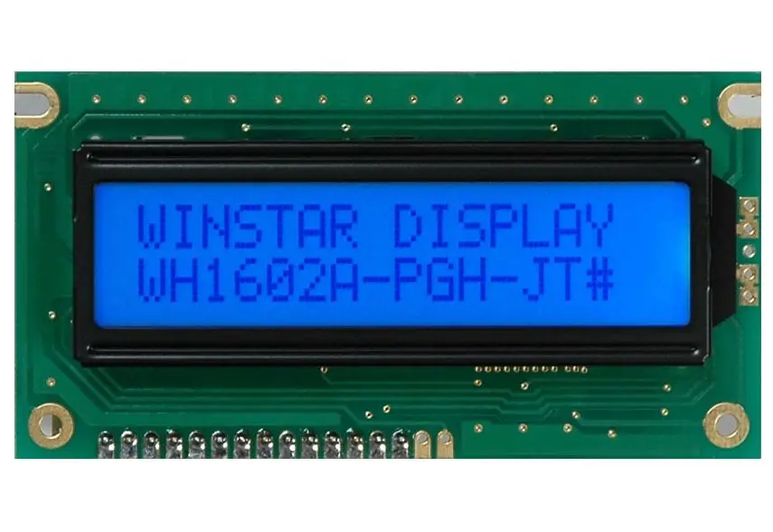 Winstar WH1602A is a 16x2 Character dot Matrix LCD Display Module, screen bule backlight new and original