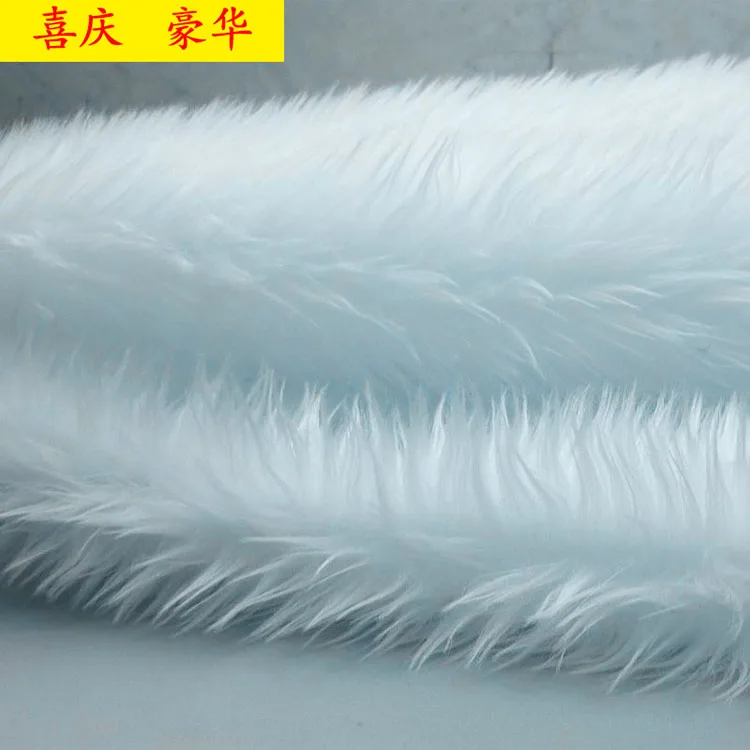 160cm wide plush faux fur fabric white counter decoration long pile faux fur fabric baby photographing