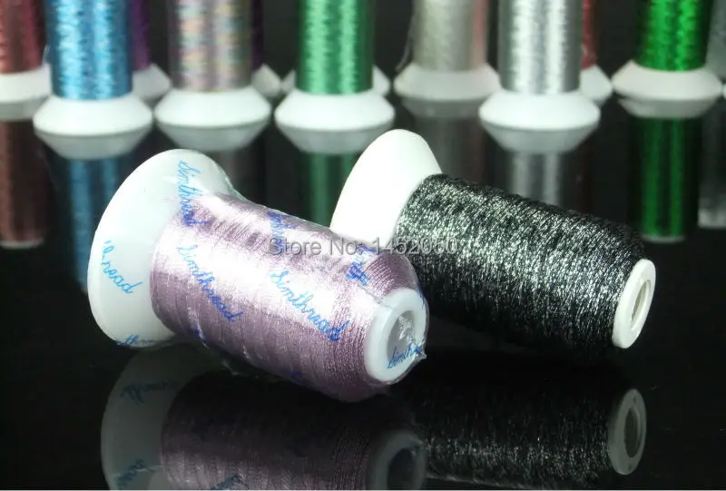 Glow in the Dark Embroidery Machine Thread 550 Yards + 32 Colors Metallic Embroidery Machine Thread