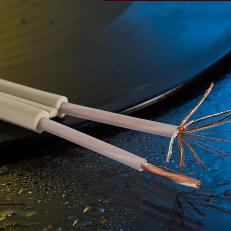 2-метровый посеребренный медный провод для DIY микрофона, соединительный микрофон, аудиокабель, динамик, аудио линия