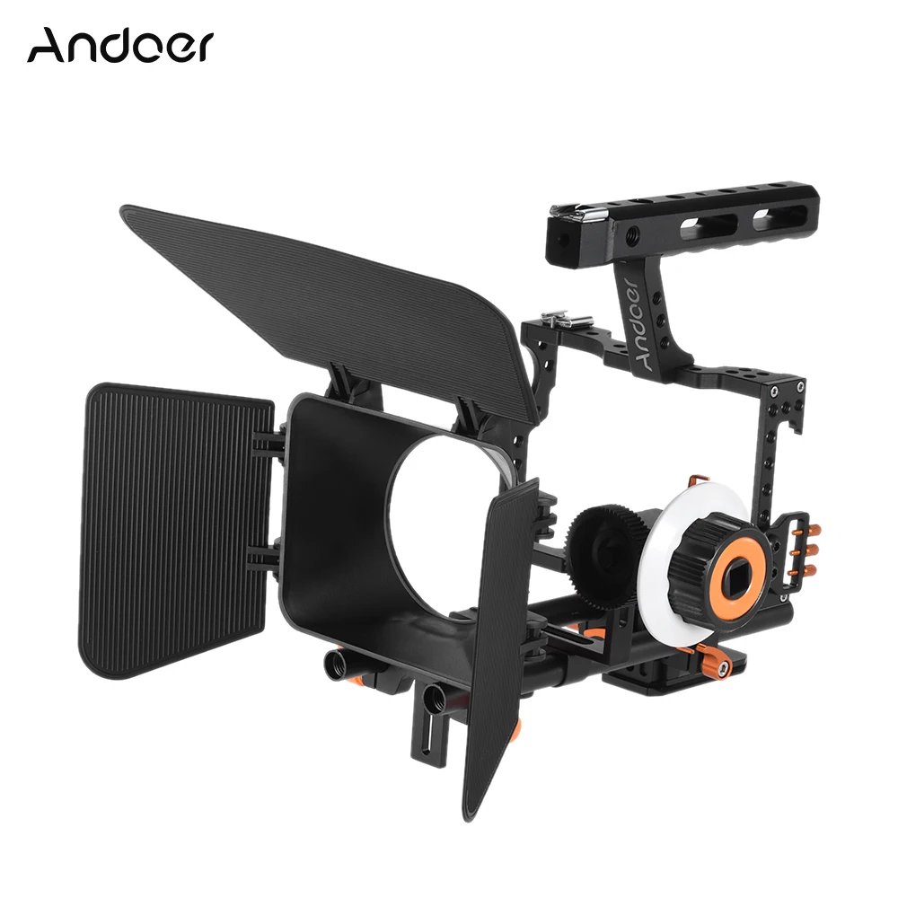 Andoer C500 Camera Camcorder Video Cage Rig Kit Film Making System for P-anasonic GH4 Replacment for Sony A7S/A7/A7R/A7RII/A7SII