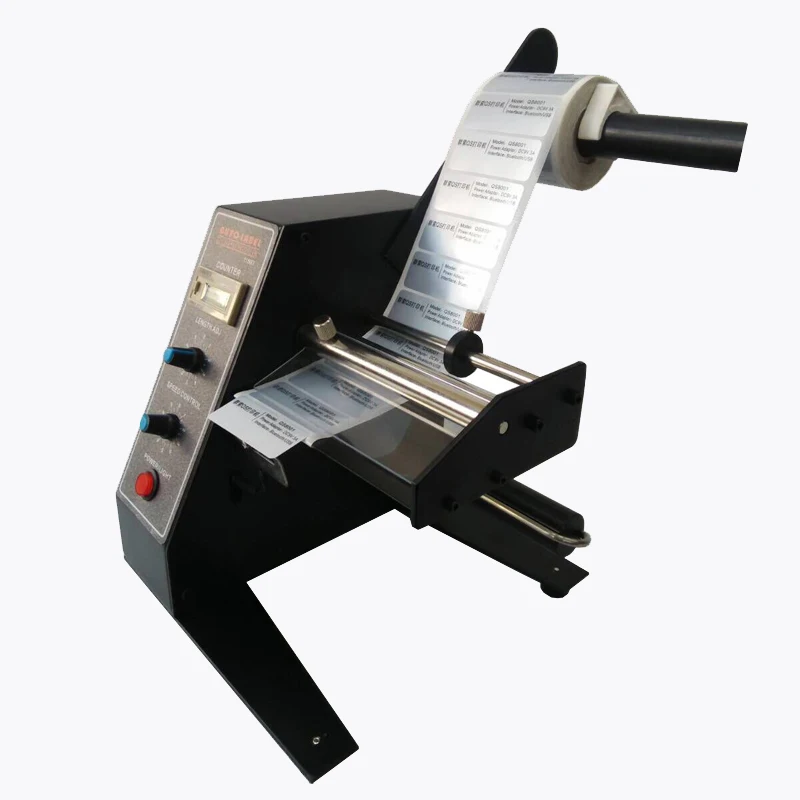 Sticker detacher with High Torque Motor for large diameter label rolls Ideal for small labels and small work areas stripper