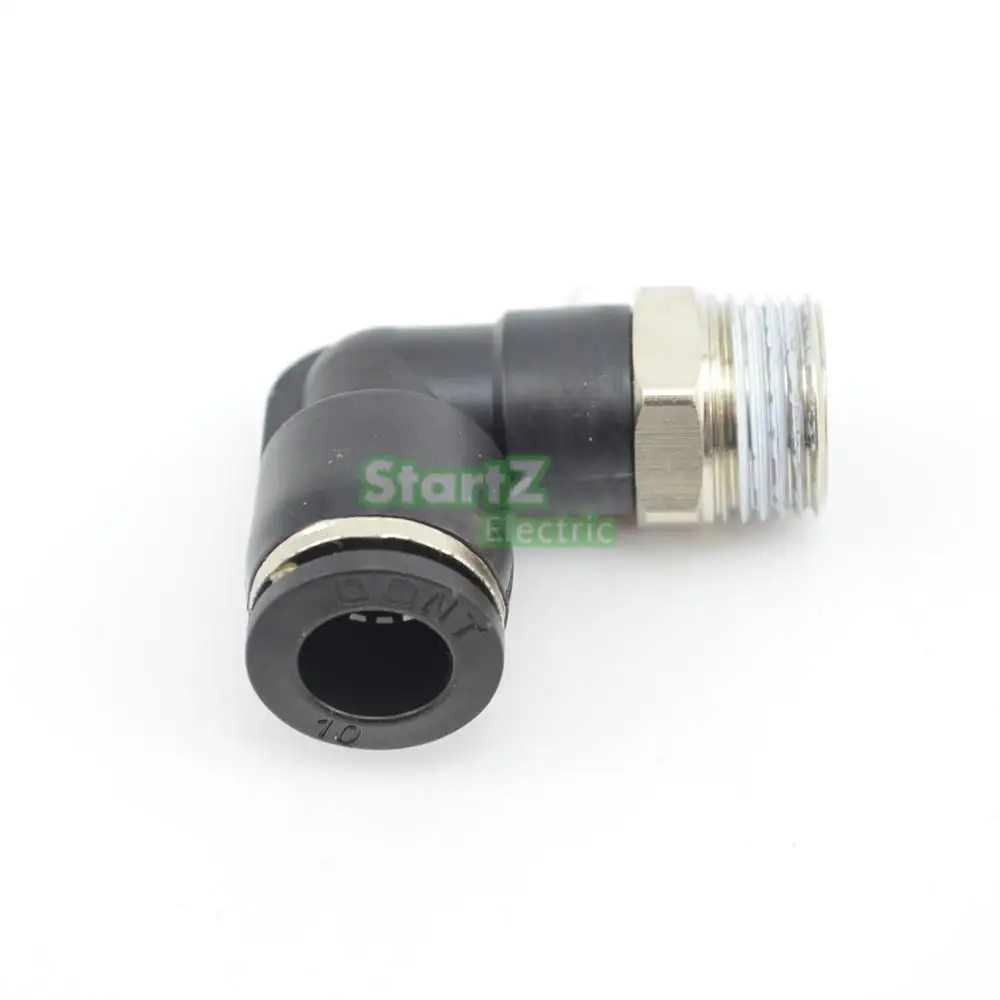 10 Chiếc Chất Lượng Cao 10Mm X 3/8 ''Đường Chỉ May Bằng Khí Nén Nam Khuỷu Tay Kết Nối Ống Không Phù Hợp