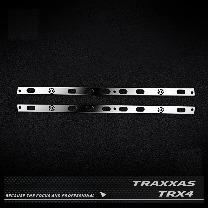 Stainless Steel Side Skirt Scratchproof Decorative Plates For 1/10 Rc Crawler Car Traxxas Trx4 Defender 82056-4