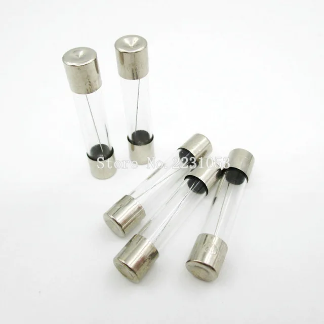 20PCS Fast Blow Glass Fuses 6x30 6*30mm 250V 0.5A 1A 2A 3A 4A 5A 6A 8A 10A 15A 20A 25A 30A AMP 6x30mm Tube Fuses New