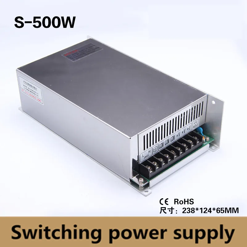 Single output 500W switching power supply 60V 8.3A for CNC Router Foaming Mill Cut Laser Engraver Plasma LED ac/dc transformer