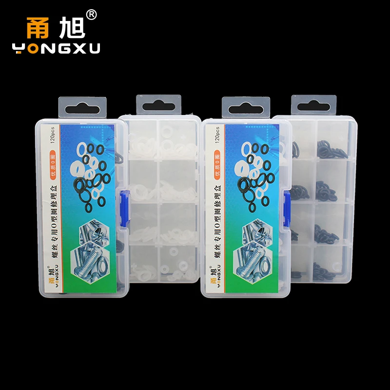 Screw M3 M4 M5 M6 M7 M8 M9 M10 White Silicon NBR O rings Rubber Seal Screw O Ring Silicone Washer Gasket Ring  Assortment Set