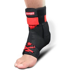 Kuangmi 1 adet Bilek Desteği Brace Spor Ayak Sabitleyici Ayarlanabilir Ayak Bileği SockStraps Koruyucu Futbol Koruma Ayak Bileği Burkulması Pedleri