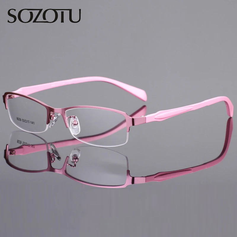 

Optical Eyeglasses Frame Women Computer Eye Glasses Spectacle Frame For Women's Transparent Clear Lens Female YQ052